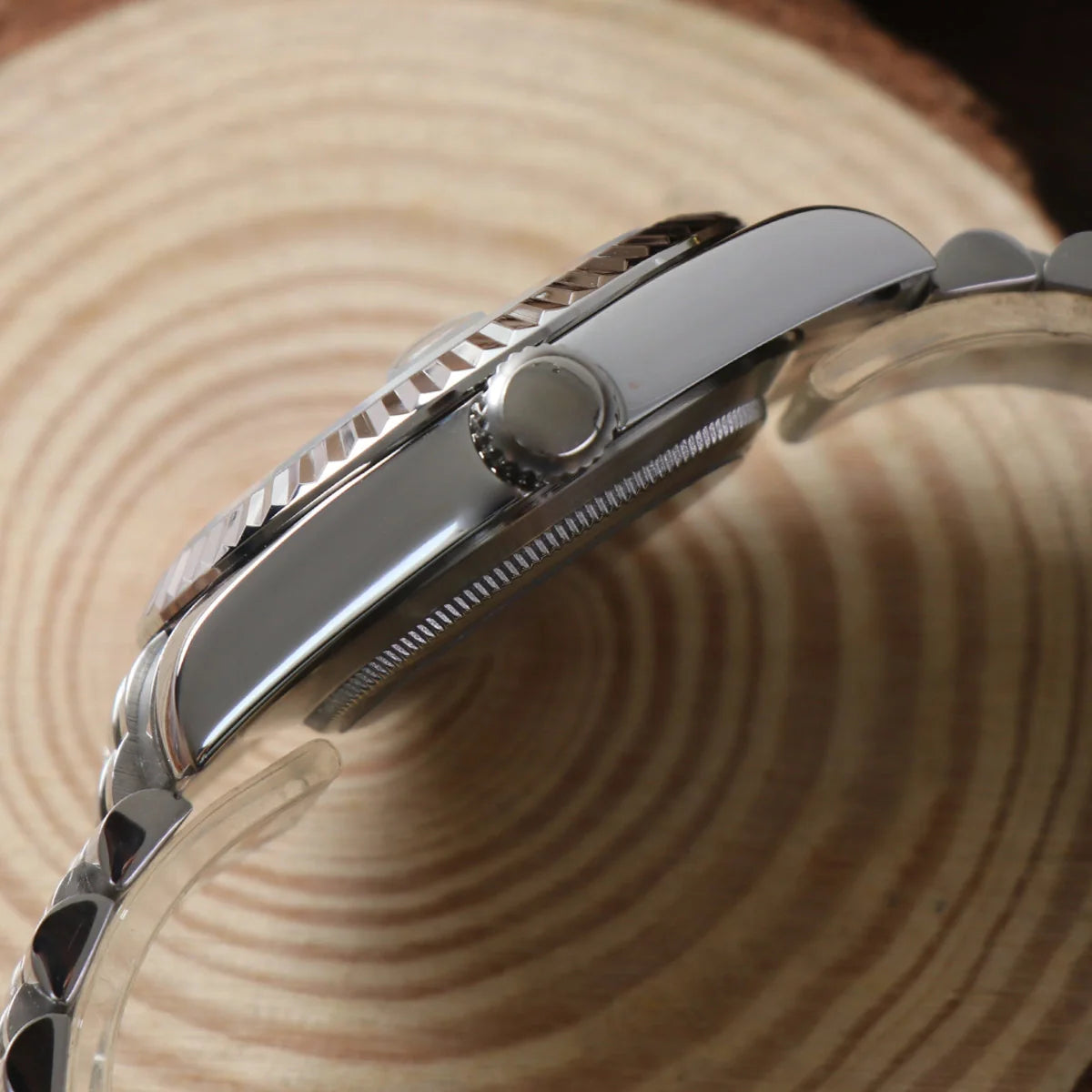 Seiko Mod Datejust Arabic Black