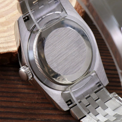 Seiko Mod Datejust Rhodium