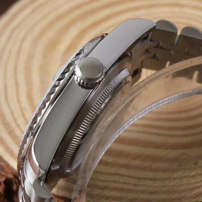 Seiko Mod Datejust Arabic Green