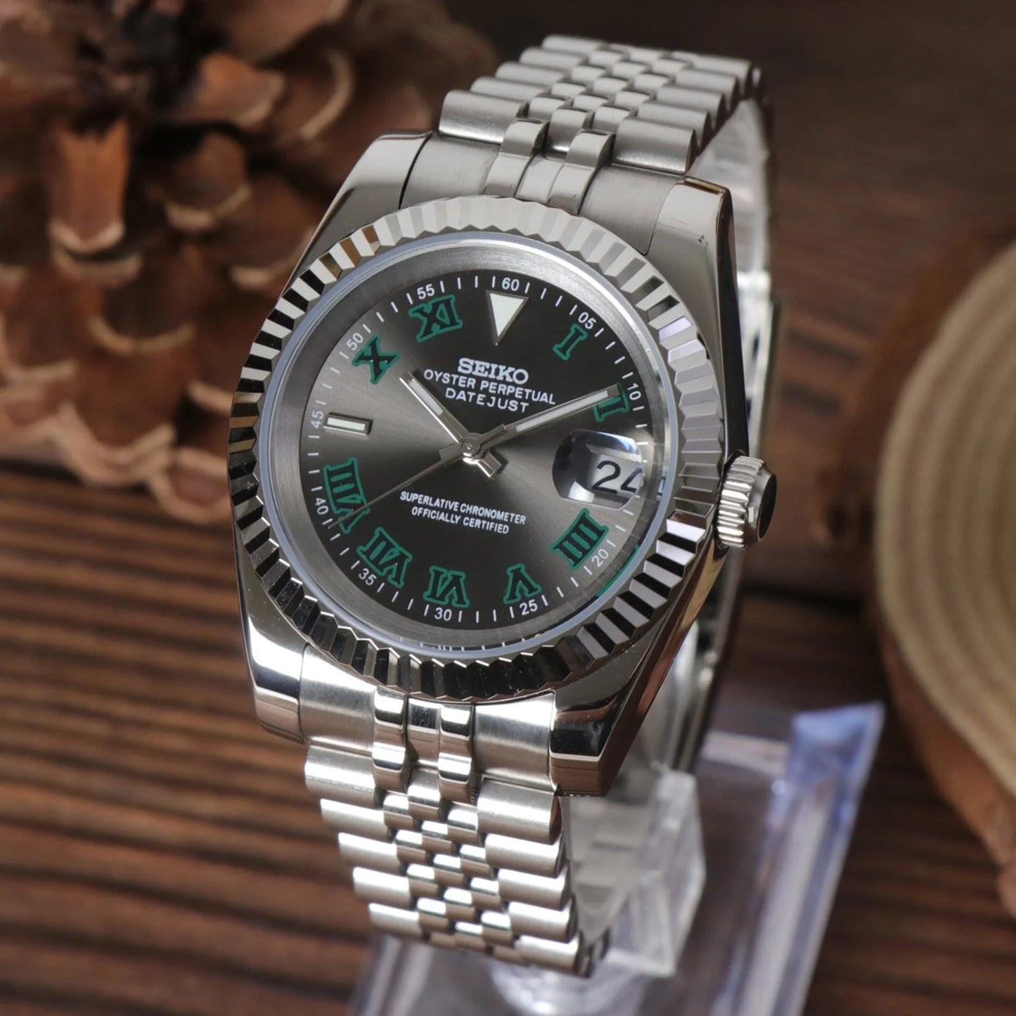 Seiko Mod Datejust Wimbledon