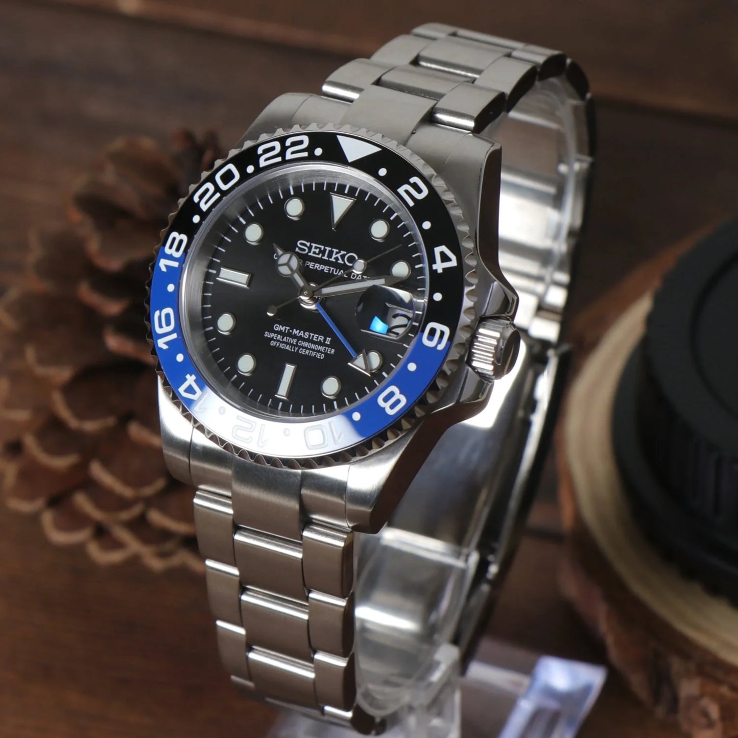 Seiko Mod GMT Batman