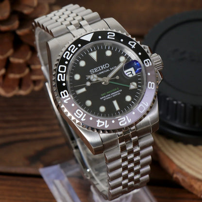 Seiko Mod GMT Bruce Wayne