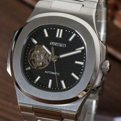 Seiko Nautilus Open Heart Black