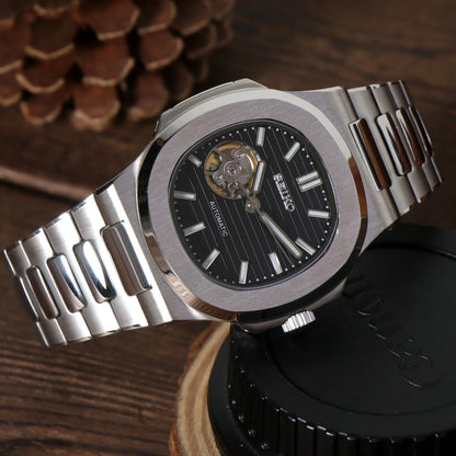 Seiko Nautilus Open Heart Black