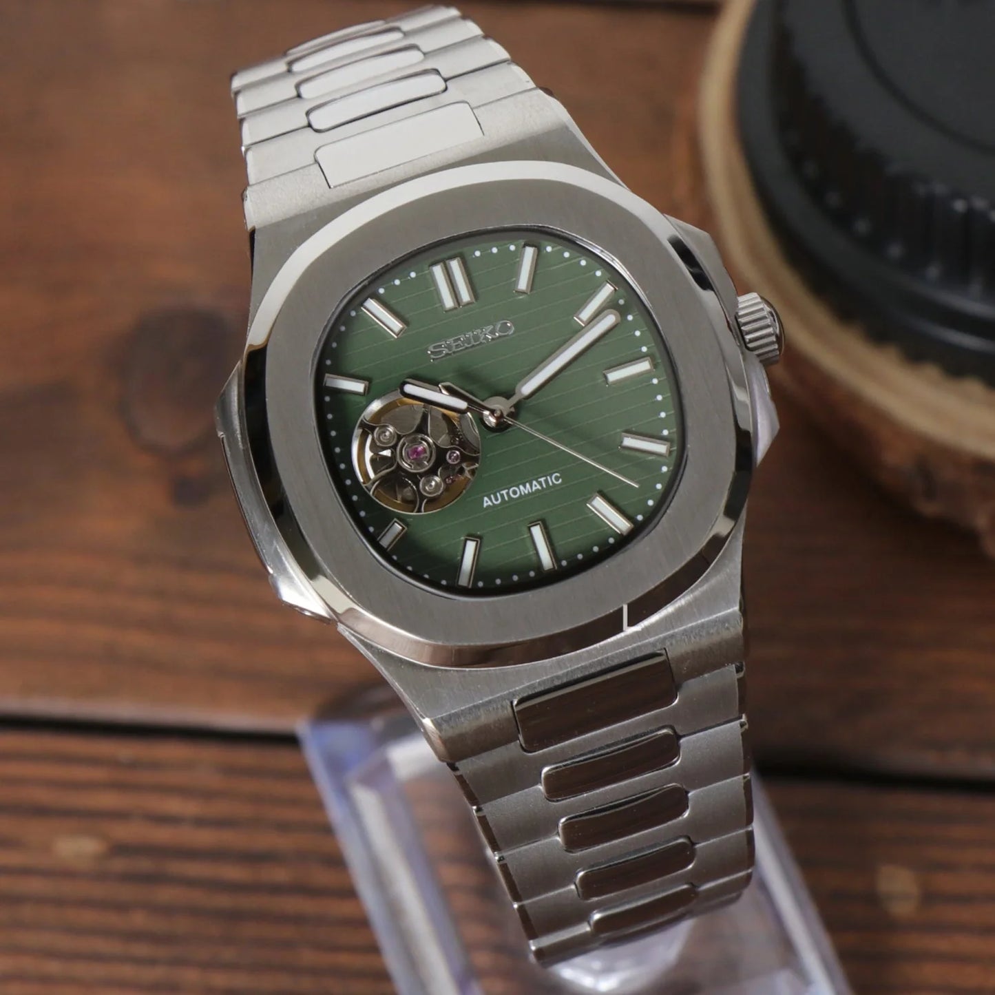 Seiko Nautilus Open Heart Green