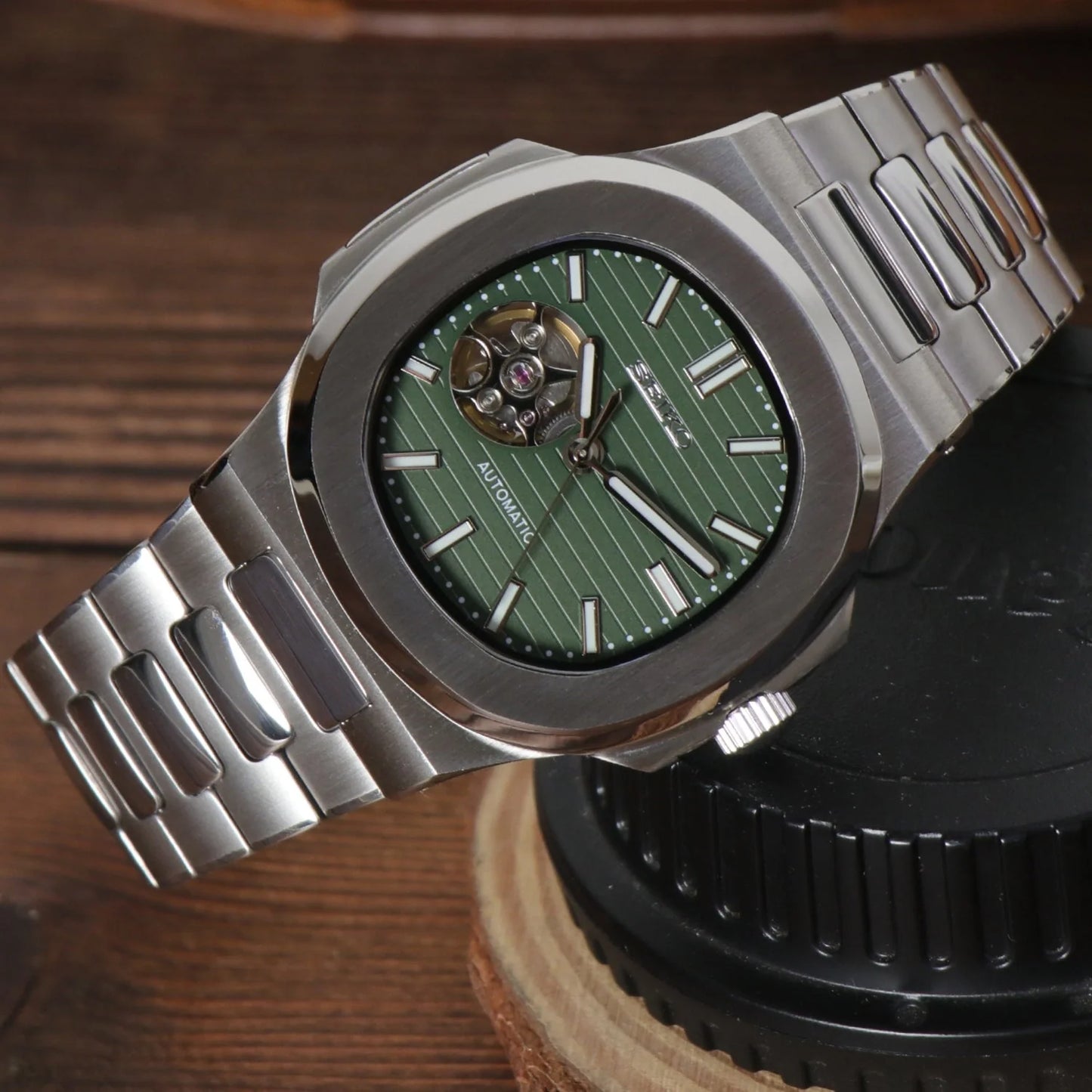 Seiko Nautilus Open Heart Green