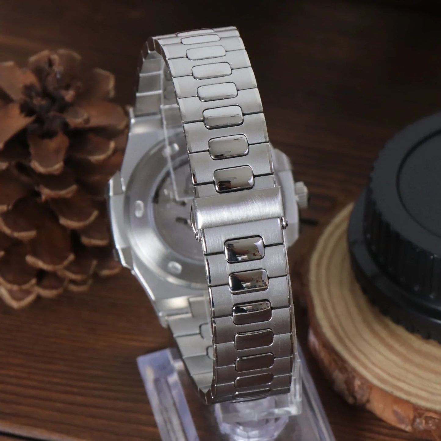 Seiko Mod Nautilus Blue