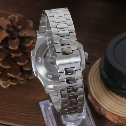 Seiko Mod Nautilus Blue