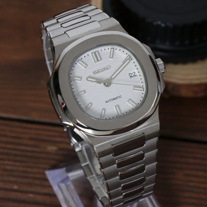 Seiko Mod Nautilus White