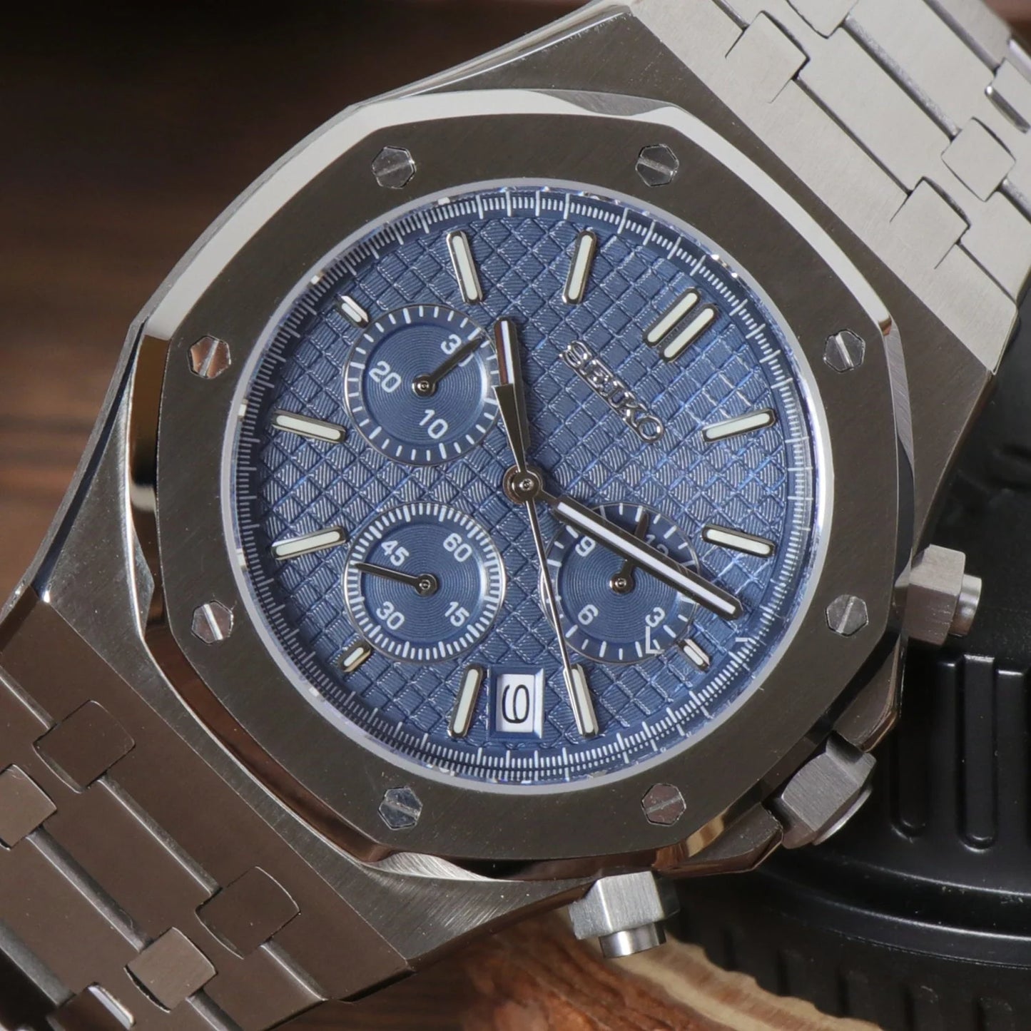 Seiko Royal Oak Chronograph Blue