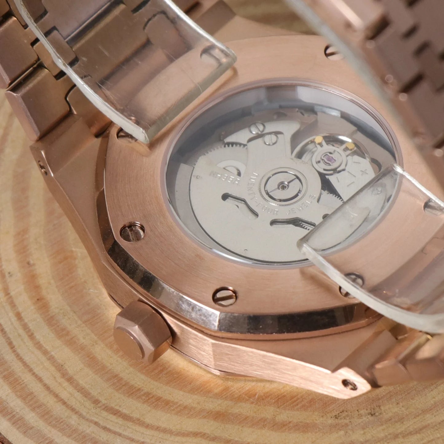 Seiko Mod Royal Oak Rose Gold