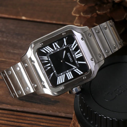 Seiko Mod Santos Classic Black
