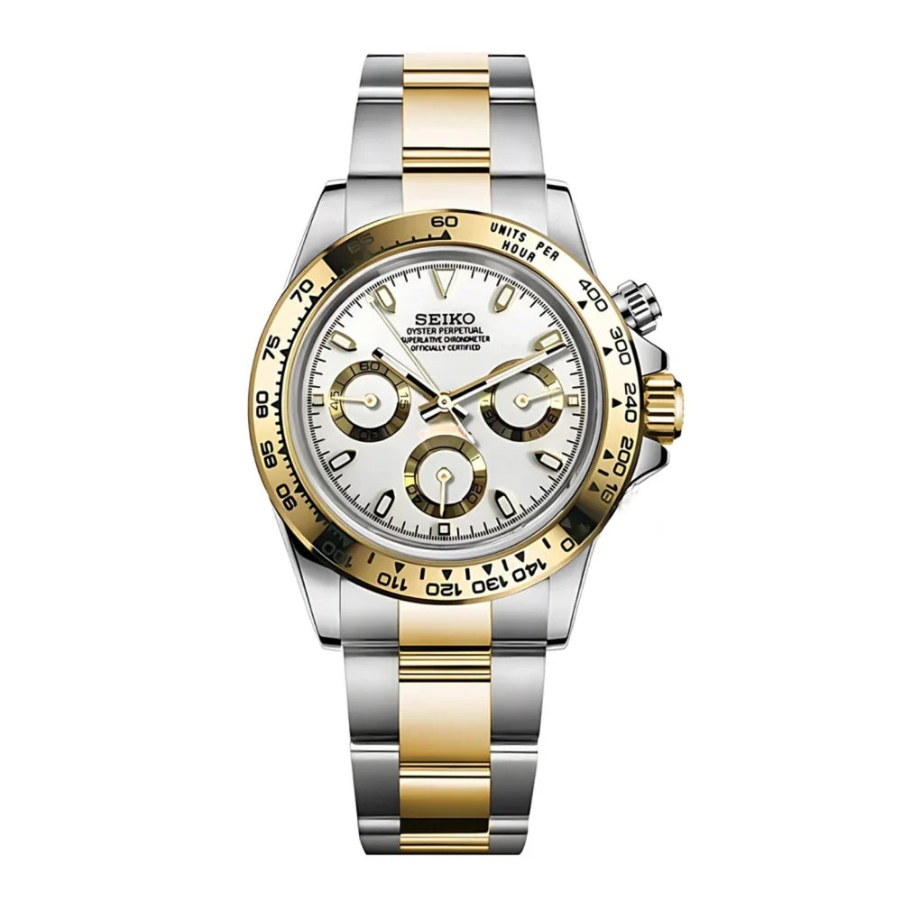 Seiko Mod Daytona Two Tone Gold