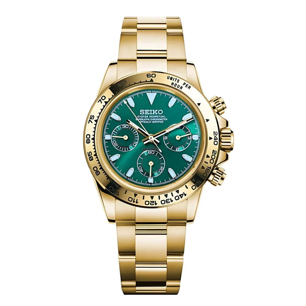 Seiko Mod Daytona Emerald