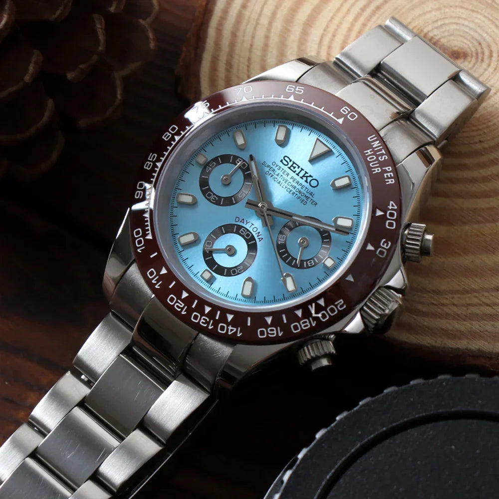 Seiko Mod Daytona Platinium