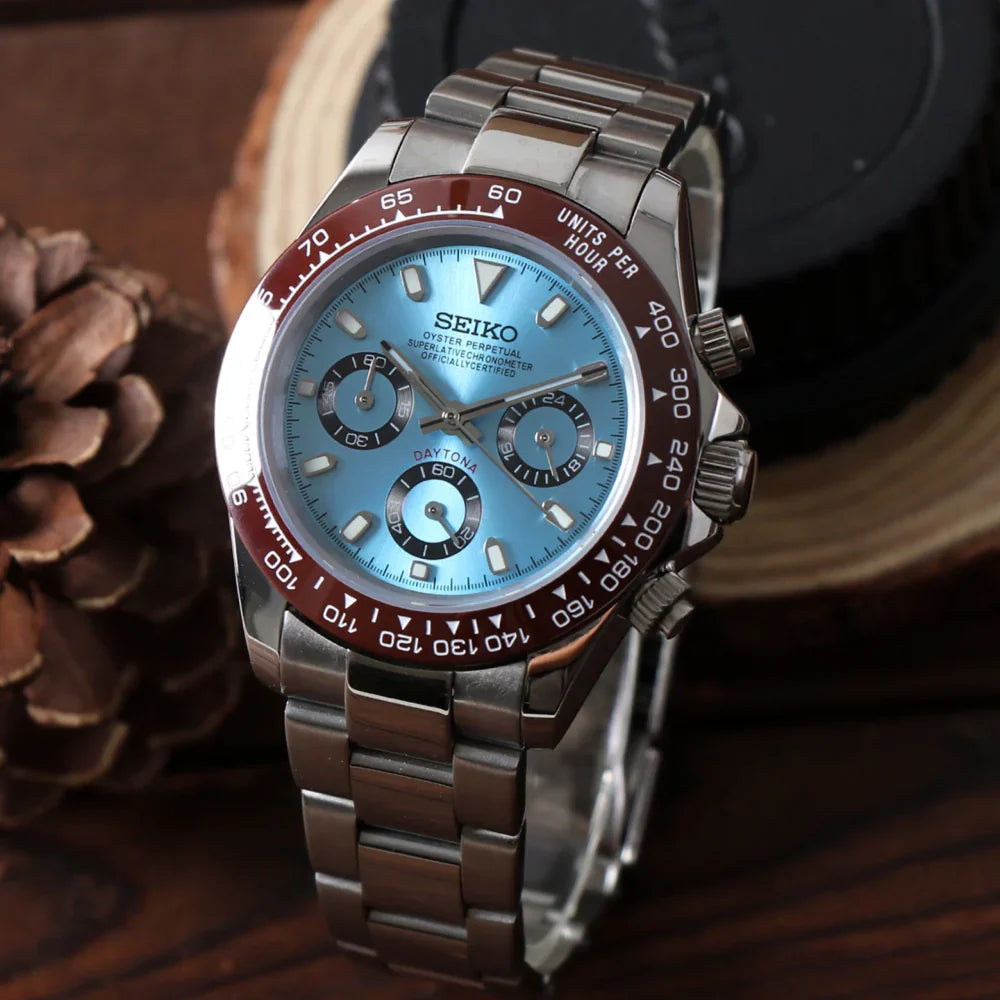 Seiko Mod Daytona Platinium