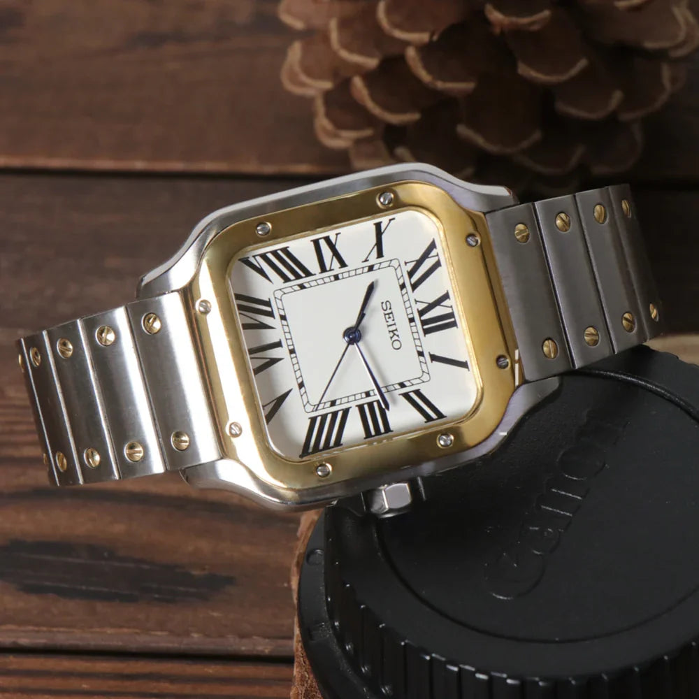 Seiko Mod Santos Two Tone