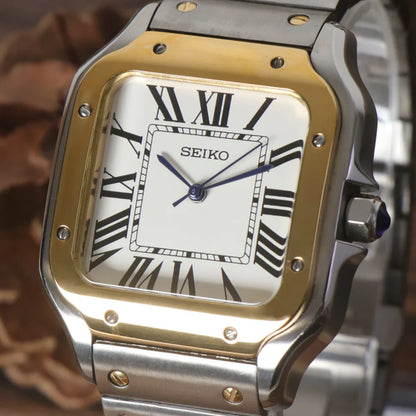 Seiko Mod Santos Two Tone