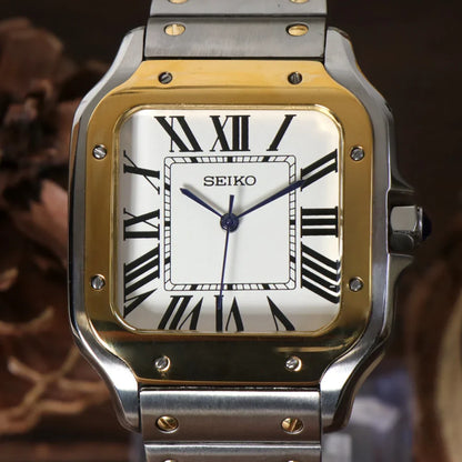 Seiko Mod Santos Two Tone