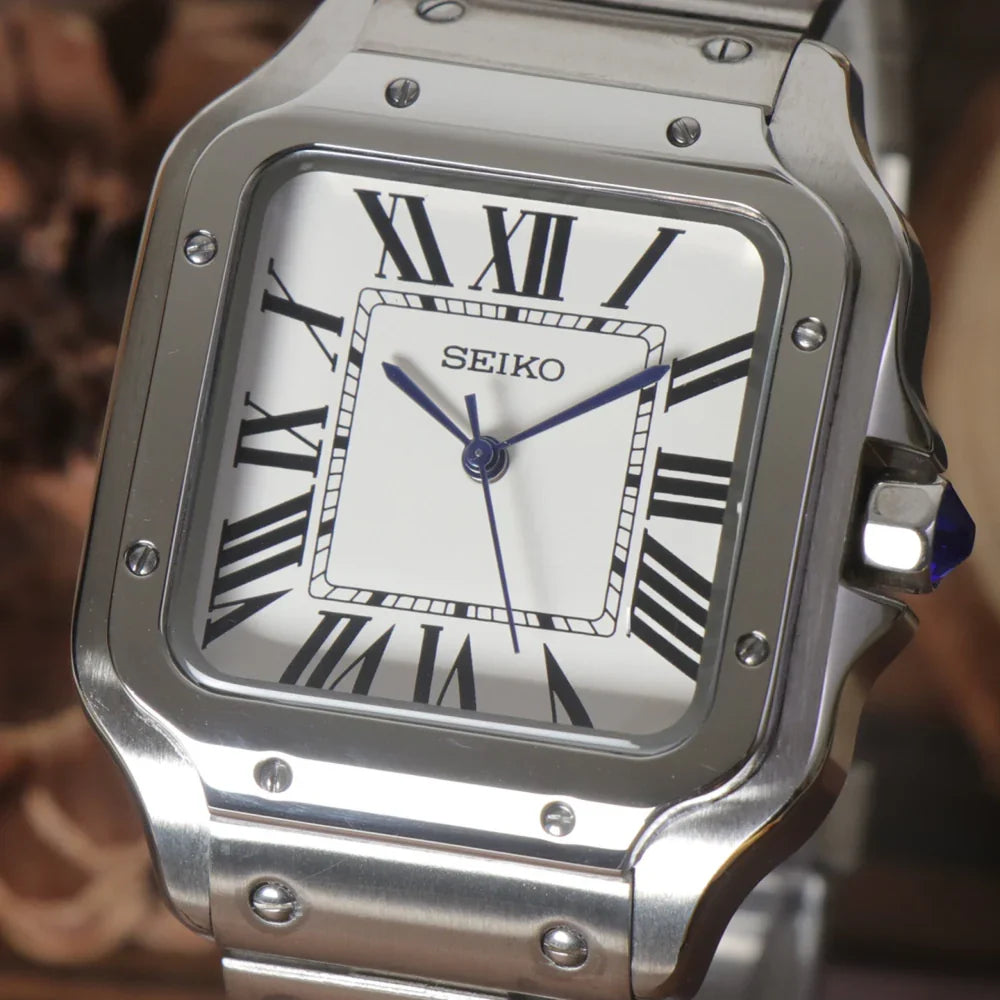Seiko Mod Santos Classic White