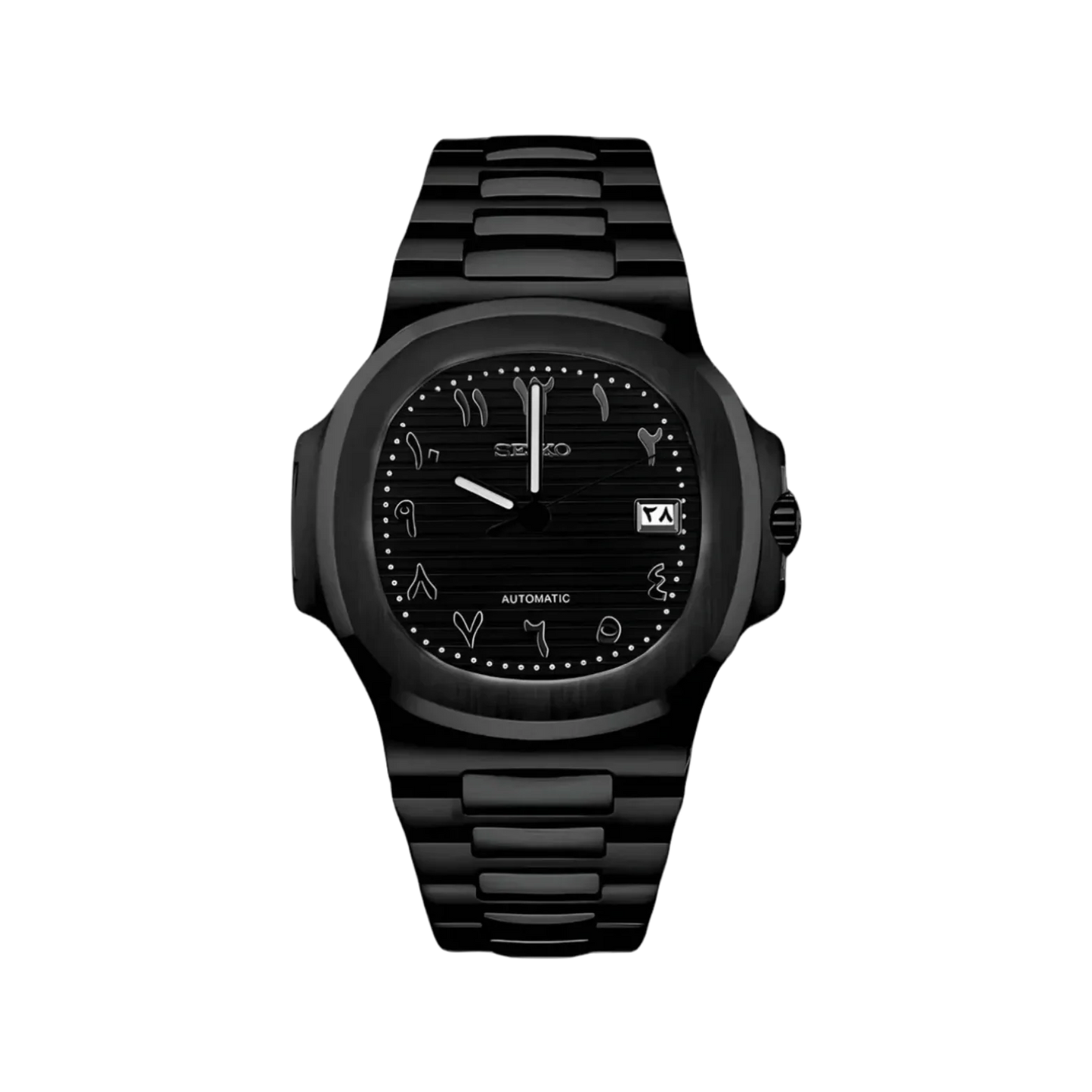 Seiko Mod Nautilus All Black