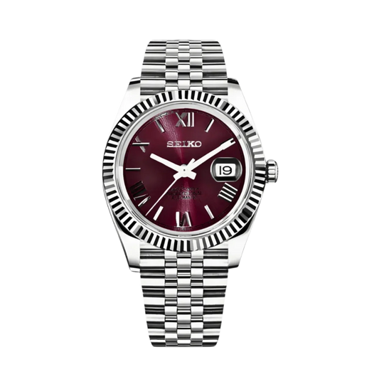 Seiko Mod Datejust Roman Purple