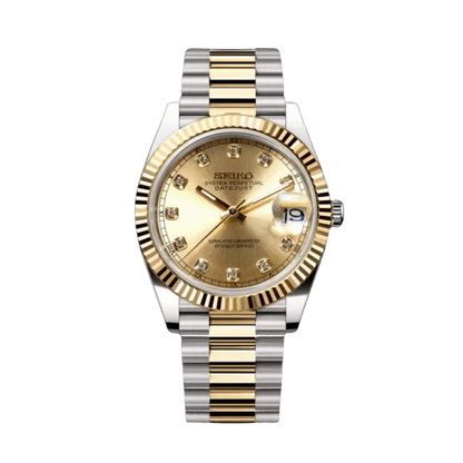 Seiko Mod Datejust Gem Gold Two Tone