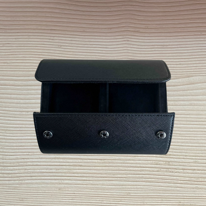 Set da Viaggio per Orologi – 2 Custodie (Nero)