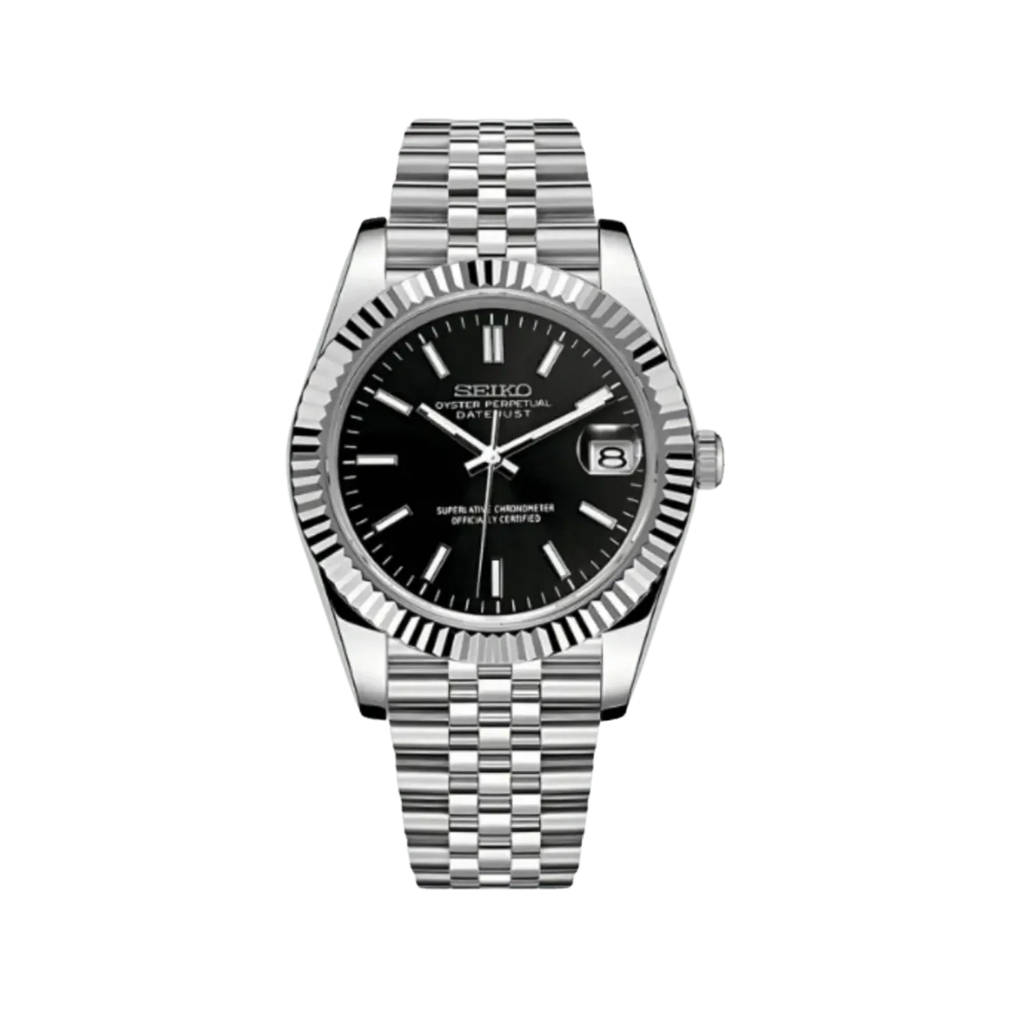 Seiko Mod Datejust Black