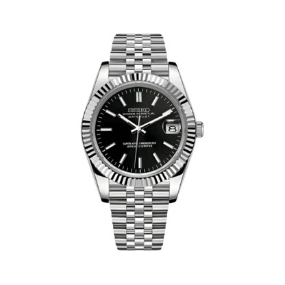 Seiko Mod Datejust Black
