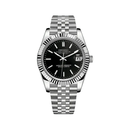 Seiko Mod Datejust Black