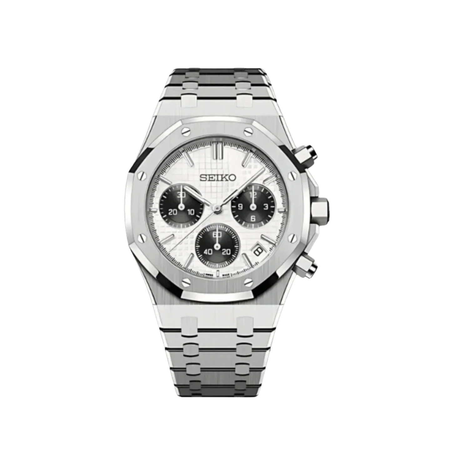 Seiko Mod Royal Oak Chronograph Panda