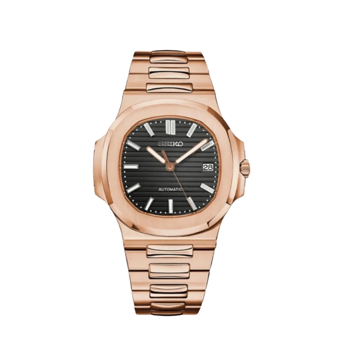Seiko Nautilus Rose Gold Black