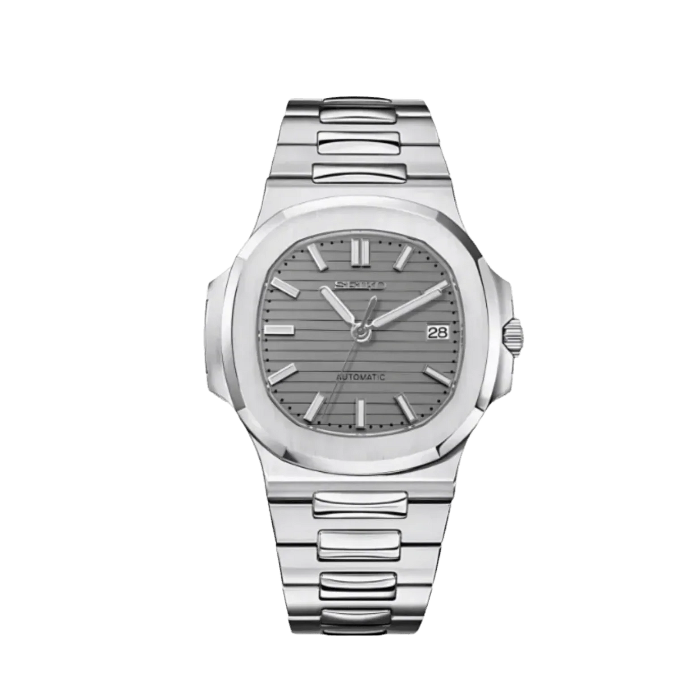 Seiko Mod Nautilus Grey