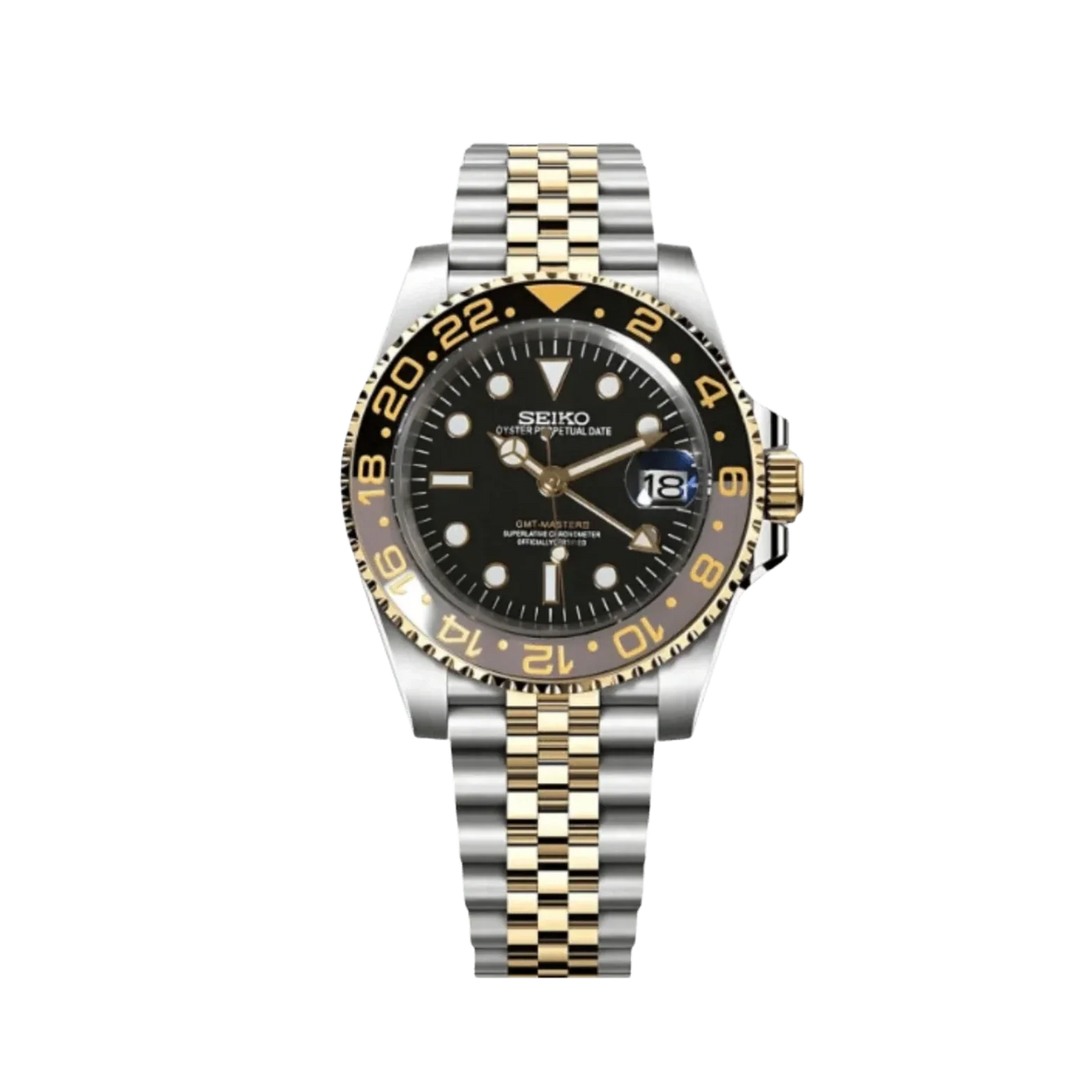 Seiko Mod GMT Master II Two-Tone