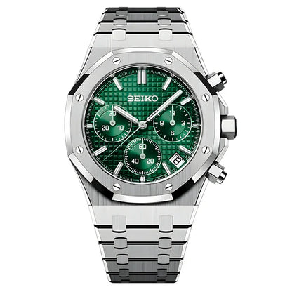 Seiko Mod Royal Oak Chronograph Green