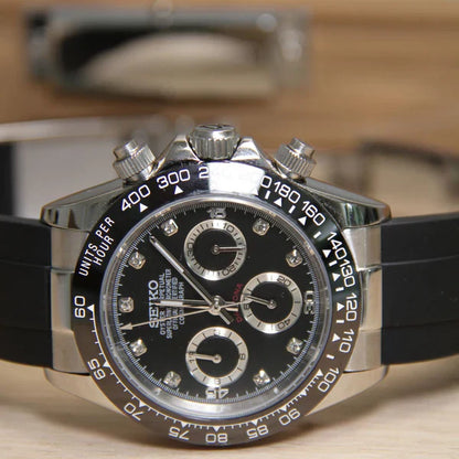 Seiko Mod Daytona Black