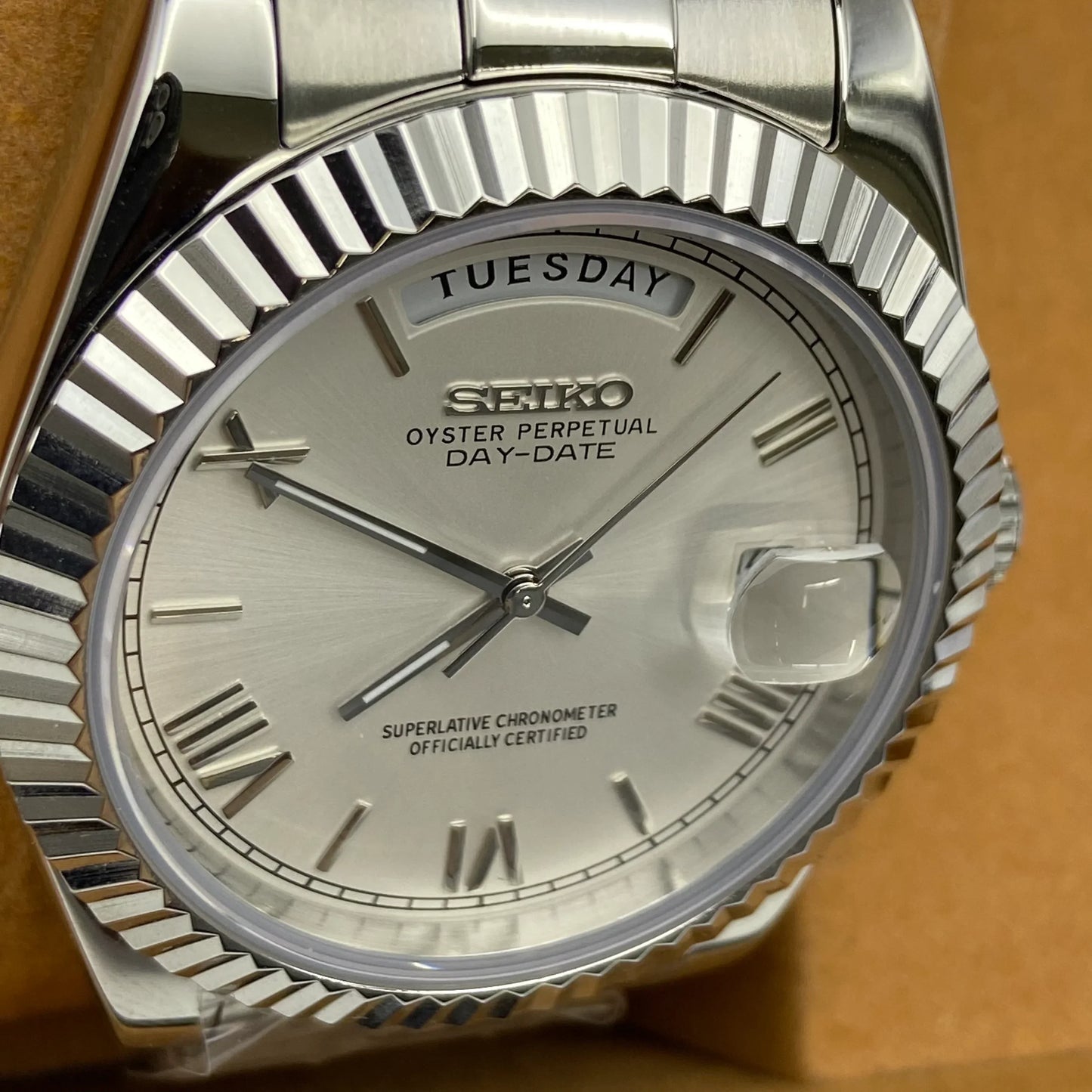 Seiko Mod Datejust White