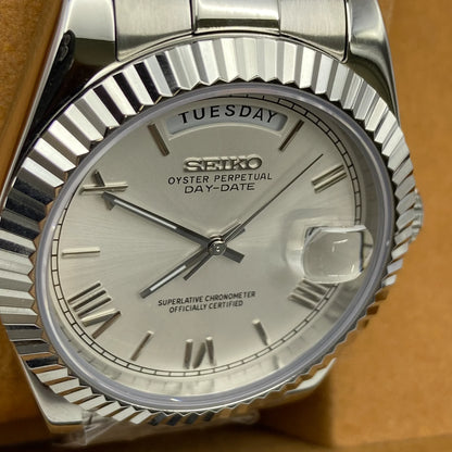 Seiko Mod Datejust White
