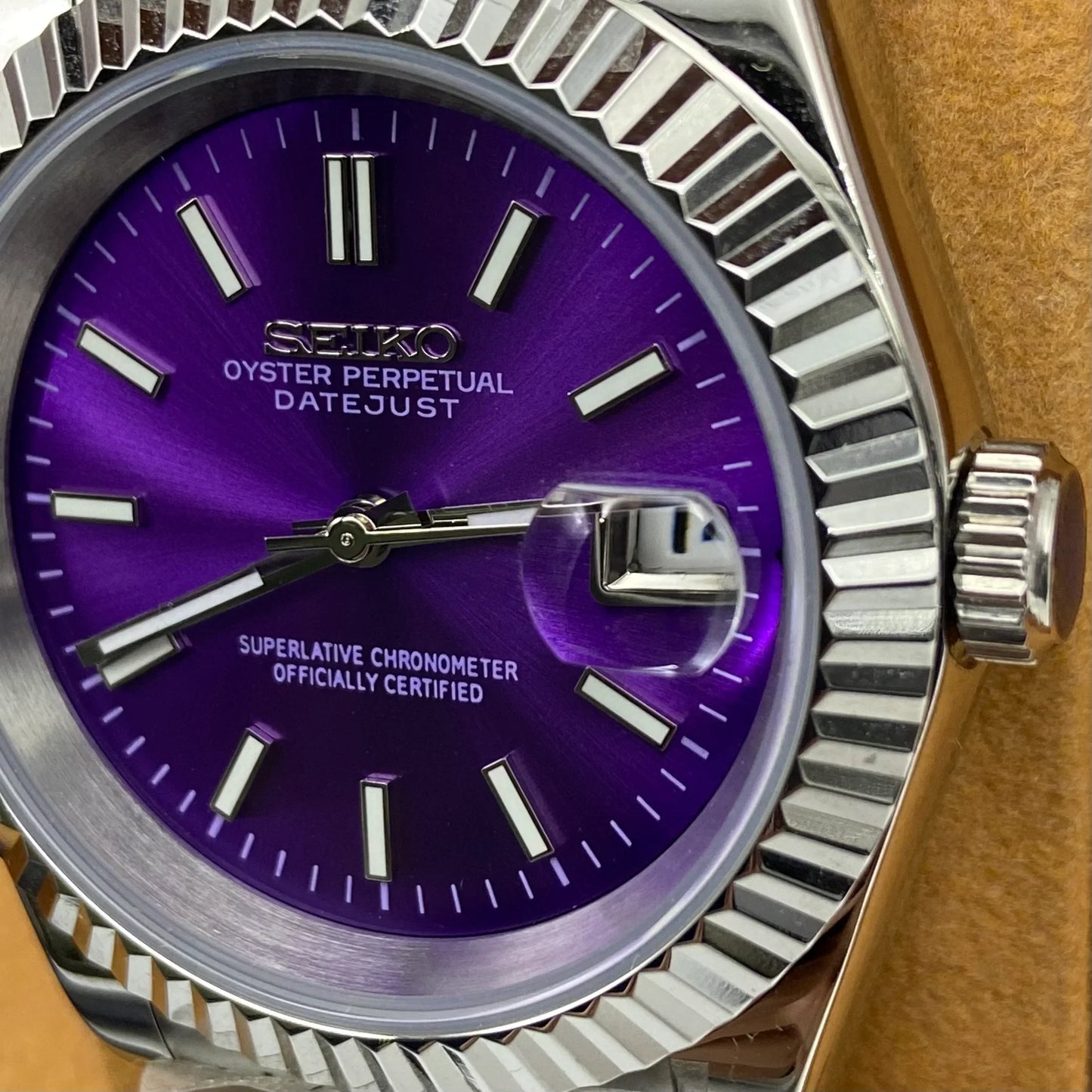 Seiko Mod Datejust Purple