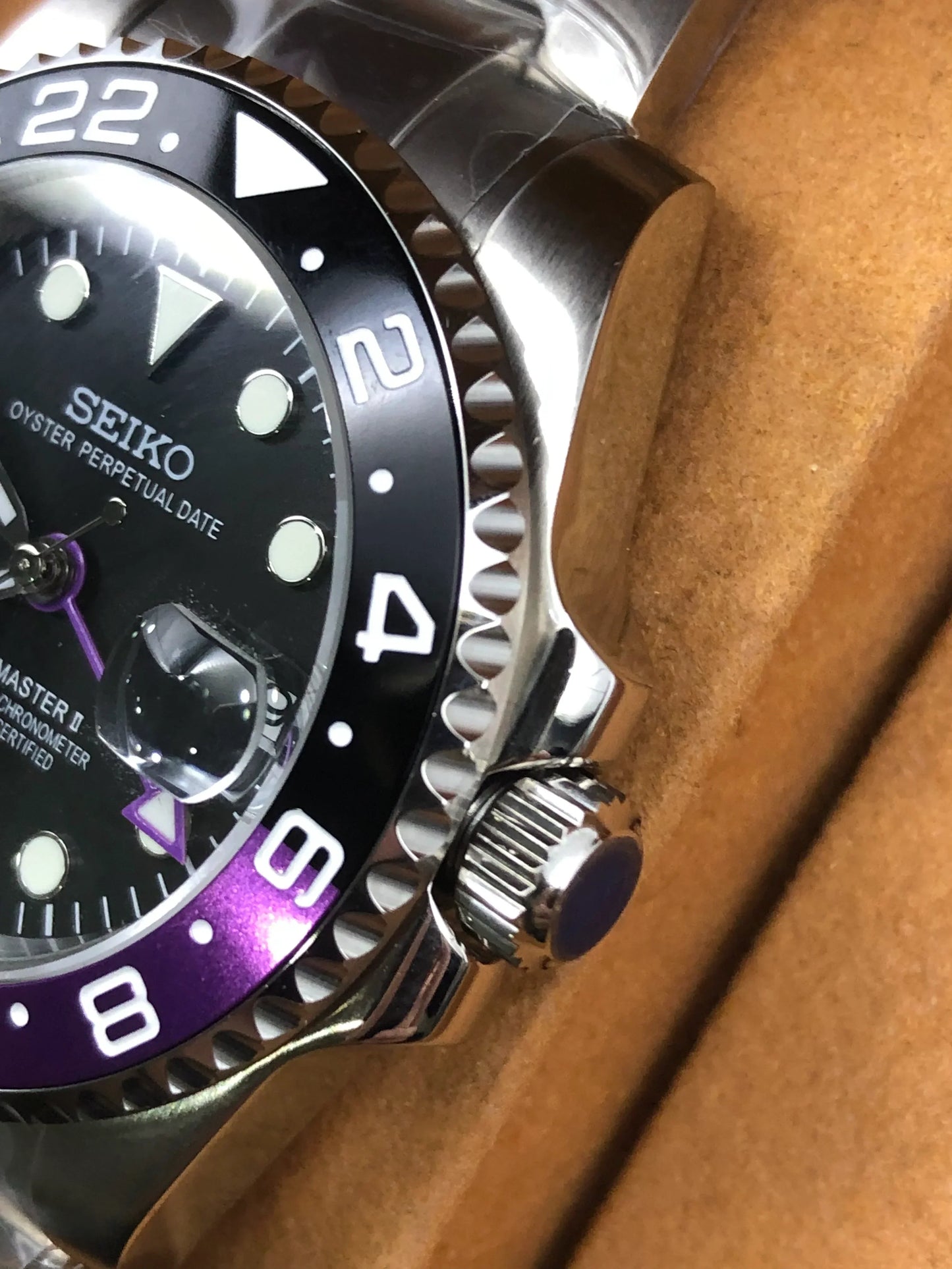 Seiko Mod Submariner Purple