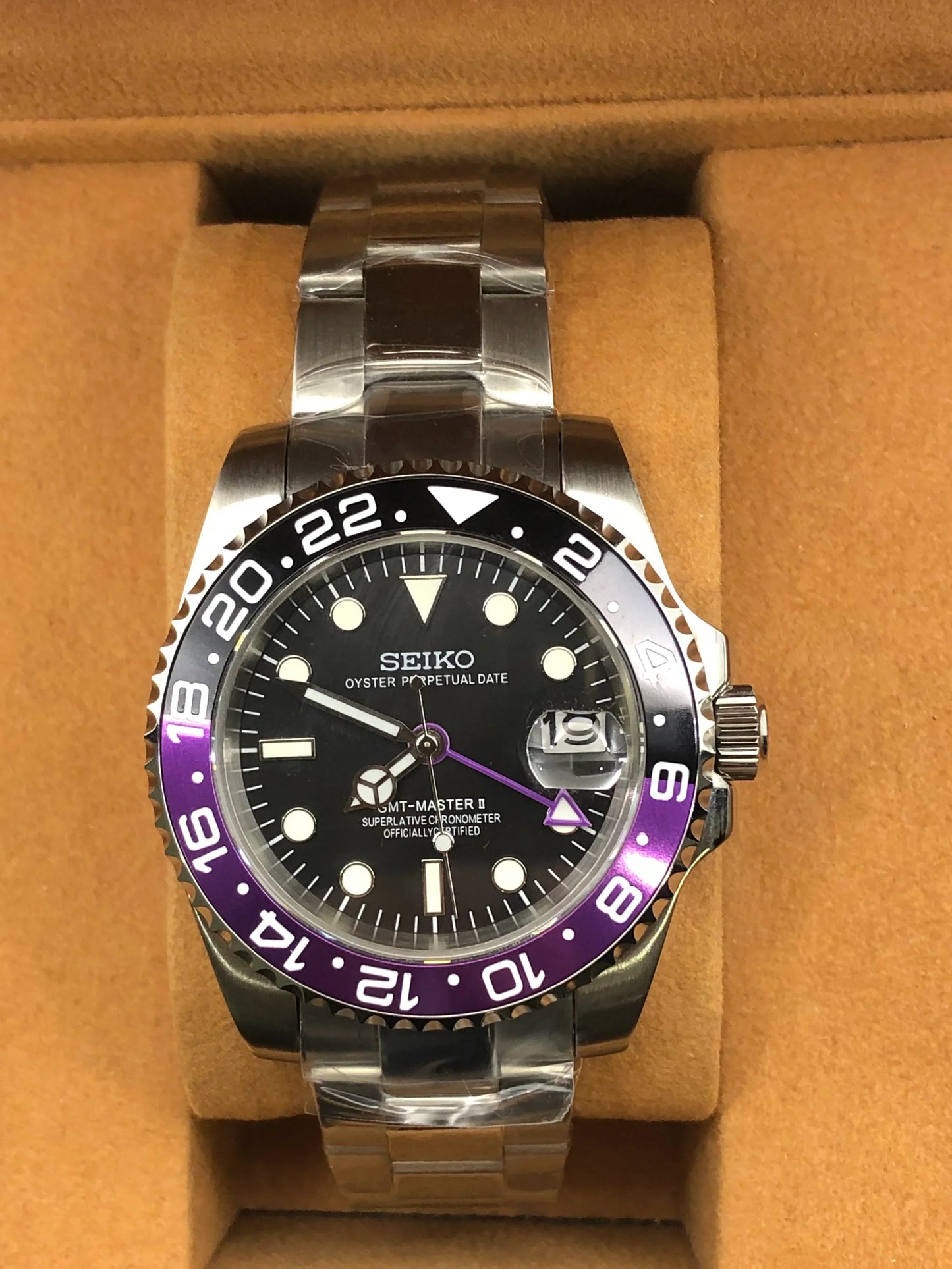 Seiko Mod Submariner Purple