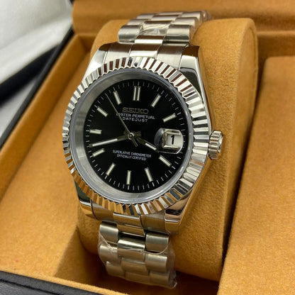 Seiko Mod Datejust Black