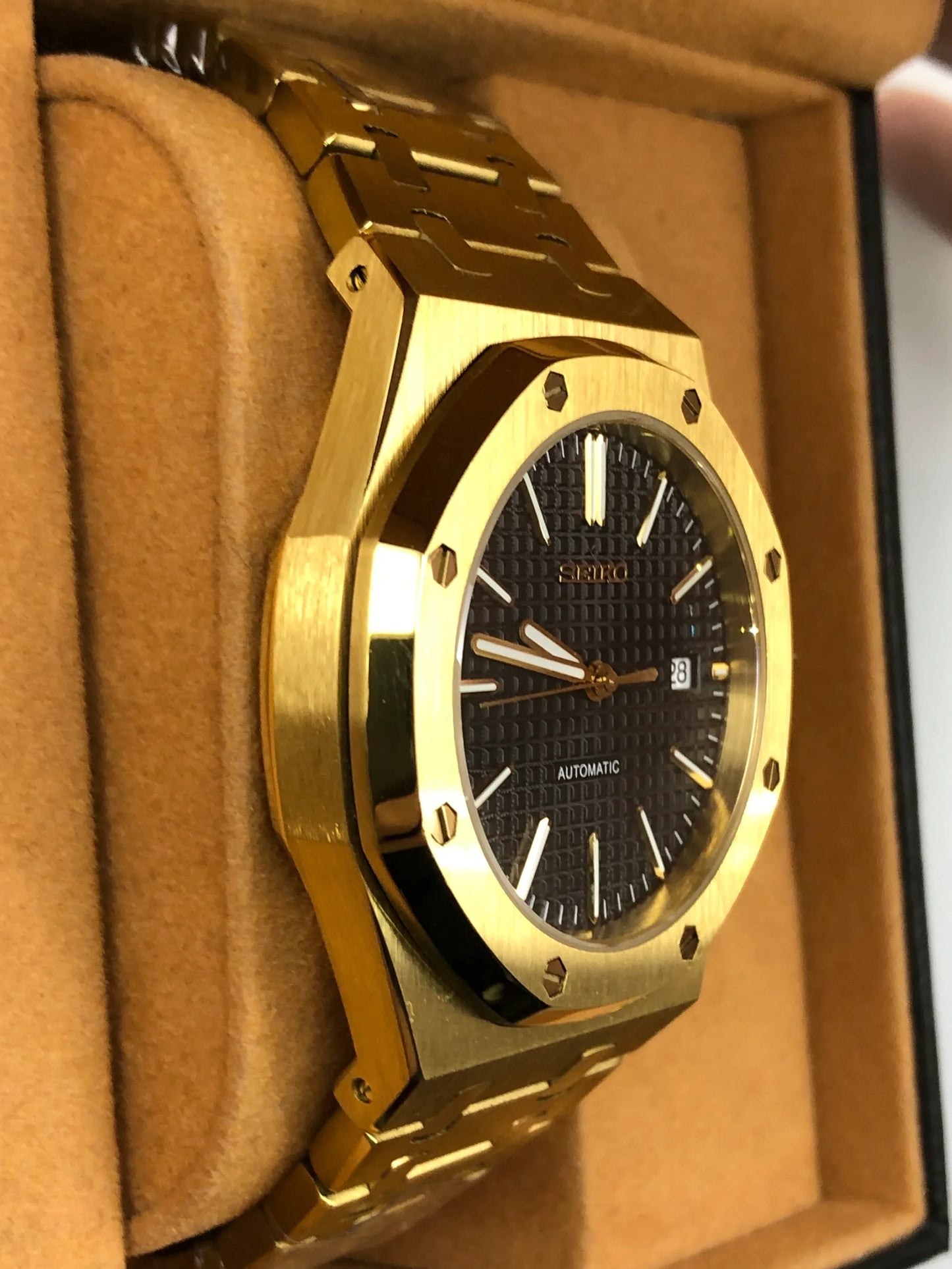 Seiko Mod Royal Oak Gold