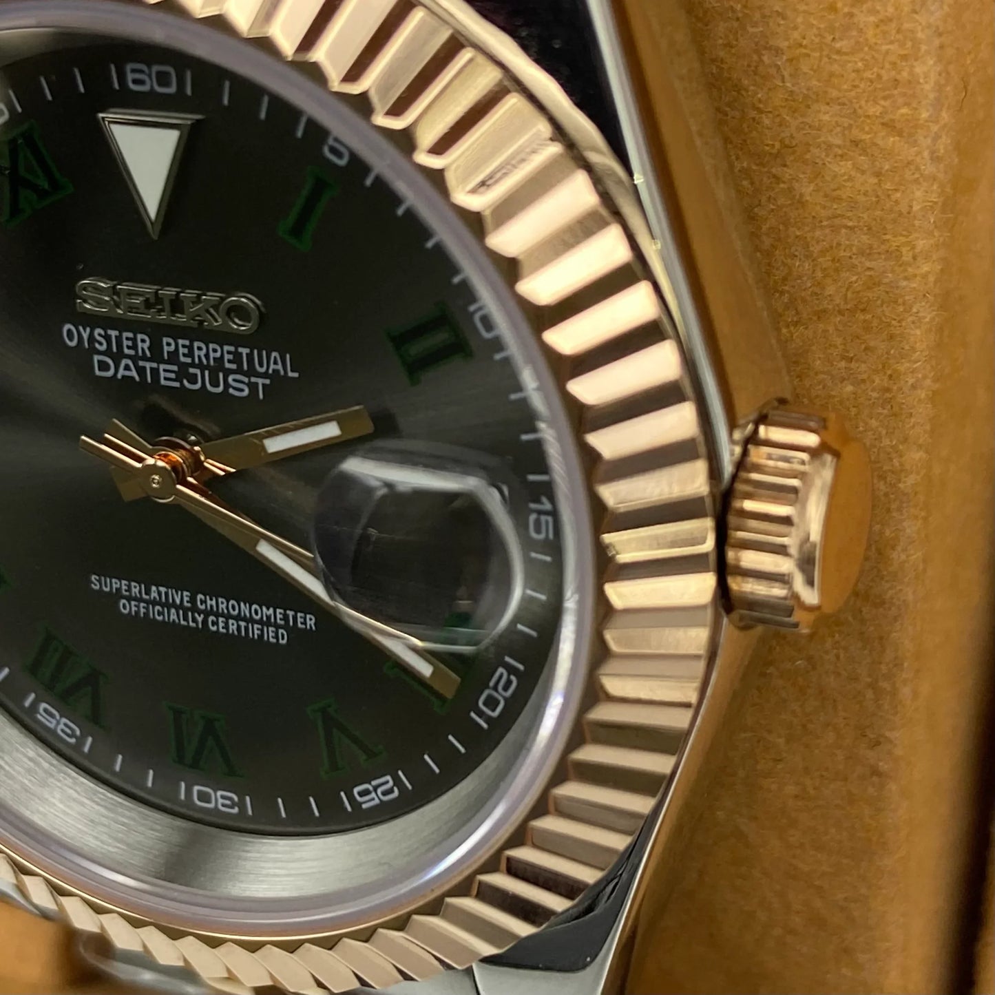 Seiko Mod Datejust Wimbledon Two Tone