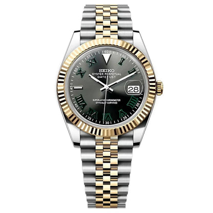 Seiko Mod Datejust Wimbledon Two Tone