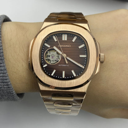 Seiko Nautilus Chocolate Open Heart