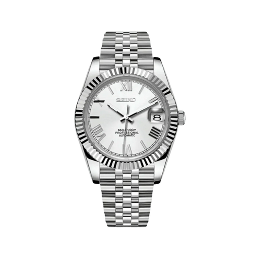 Seiko Mod Datejust White